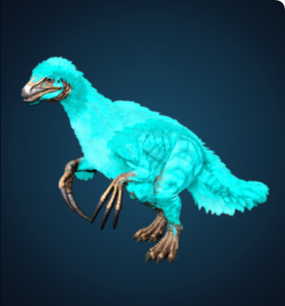 Therizinosaur - Cyan