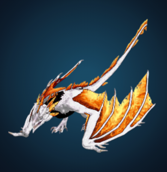 Lightning Wyvern - Albino Orange