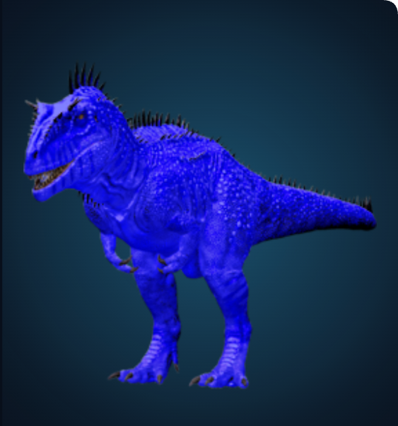 Carcharodontosaurus - Solid Blue